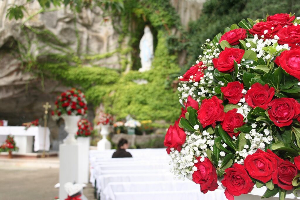 weddding day, rose, red